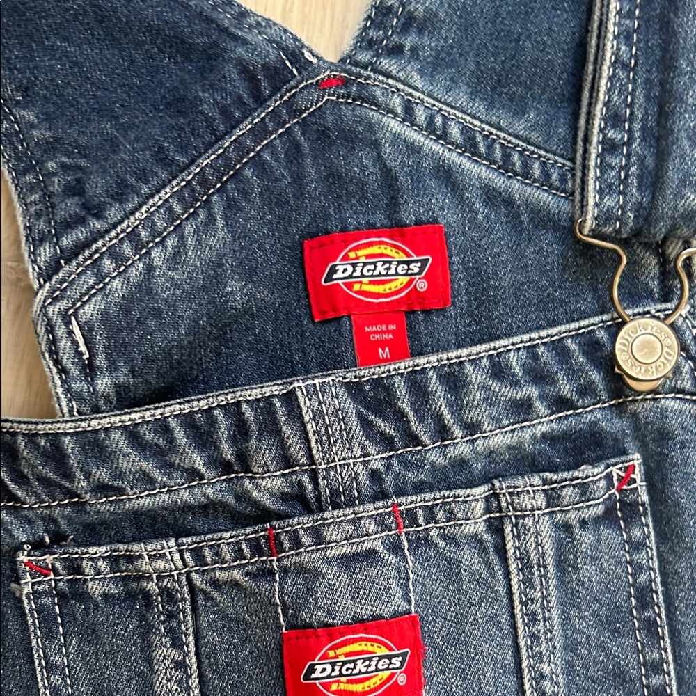 Dickies Dark Blue Denim Overalls - Picture 3 of 10